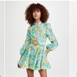 Zimmermann High Tide Buttoned Mini Dress